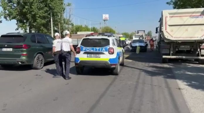 Polițist din Craiova rănit după o urmărire ca-n filme. Ce făcuseră indivizii cu trei echipaje pe urme