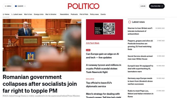 UPDATE – MOŢIUNE DE CENZURĂ – Presa internaţională preia în regim de breaking news informaţia despre căderea guvernului Bolojan