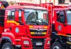 Incendiu la o turnătorie din Brașov. Pompierii încearcă să împiedice extinderea flăcărilor la hala de producție
