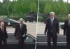 Imagini inedite din Kazahstan: Tesla Cybertruck-ul lui Elon Musk, folosit pentru a asigura paza în timpul vizitei lui Putin