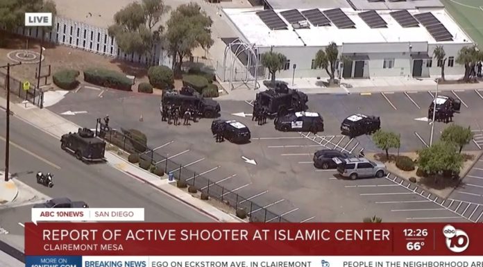 Poliţia din San Diego, în sudul Californiei, anunţă că a neutralizat o ameninţare, în urma unor focuri de armă într-un centru islamic