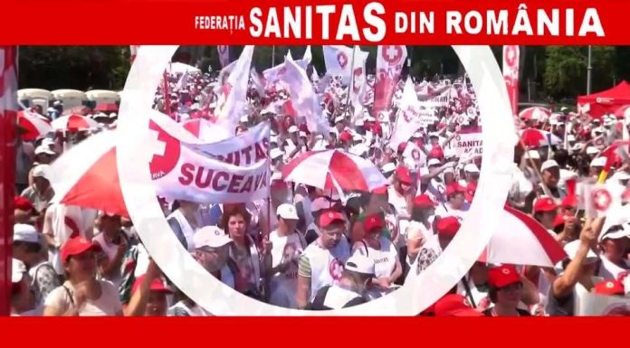 Angajații din Sănătate au ieșit la protest. Și cei din ANAF și Trezorerie reclamă în stradă nemulțumirile față de efectele legii salarizării