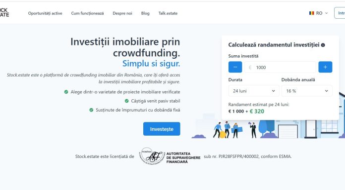 Stock.estate rambursează €1,2M investitorilor în aprilie 2026