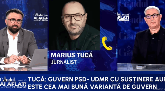 Intră AUR la guvernare? Tucă: Nu cred că a venit momentul lui Călin Georgescu