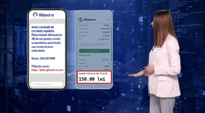 Escrocherie cu SMS-uri în numele Ghișeul.ro: amenzi fictive de 150 de lei, capcană pentru datele bancare