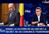 Vladimir Ionaș: La guvern se iau decizii la secret/Românii nu votează guvernul/După 10 luni de guvernare, vedem că au fost decizii luate fără cap