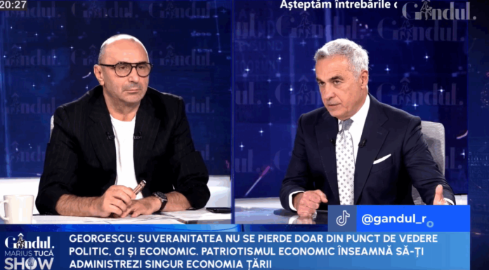 Călin Georgescu explică ce înseamnă patriotismul economic și suveranitatea economică: „Da, naționalizare” /„Intră totul în proprietatea poporului”