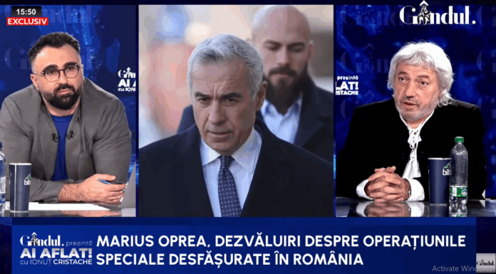 Marius Oprea, dezvăluiri despre operațiunile speciale din România. „Sursa banilor lui Georgescu e Viena, capul de pod al spionajului rus în Europa”