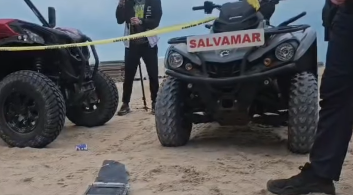 Alertă pe litoral. Fragment de dronă descoperit pe plaja Belona din Eforie Nord