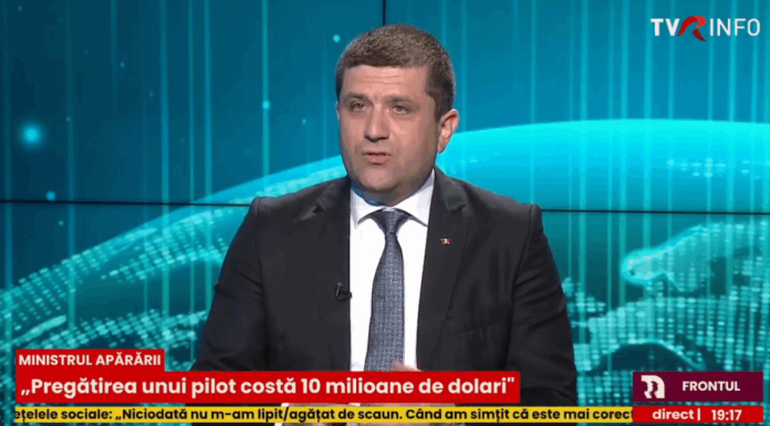 Ministrul Apărării dezvăluie cât costă pregătirea unui pilot de F-16