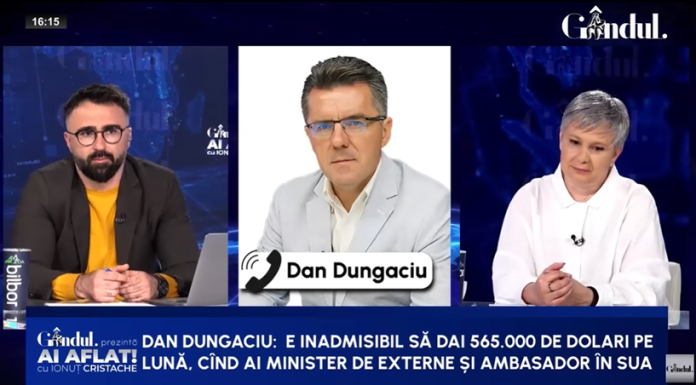 Dan Dungaciu cere desființarea Ambasadei României de la Washington, după anunțul că România a angajat o firmă de lobby