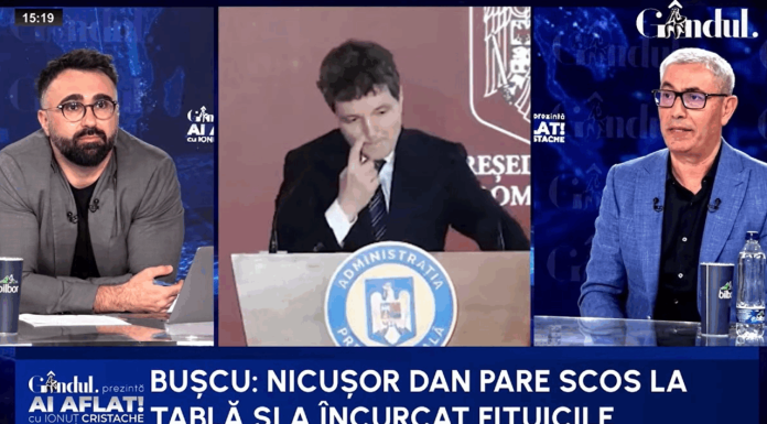 Doru Bușcu îl taxează pe Nicușor Dan pentru discursul haotic de la evenimentul privind dezinformarea: El însuși face o dezinformare/Nu femeile trebuie să poarte brățara, ci agresorul