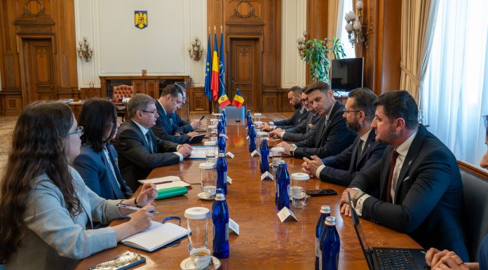 Preşedintele Senatului, Mircea Abrudean, întrevedere cu preşedintele Parlamentului de la Chişinău, Igor Grosu: Sprijinul României pentru Republica Moldova şi Ucraina reprezintă o constantă a statului român
