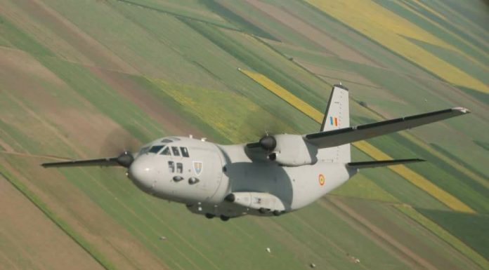 Pacient cu arsuri, transportat în Belgia cu o aeronavă C-27J Spartan a Forţelor Aeriene Române