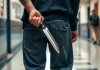 A intrat într-o școală și a înjunghiat un elev de 16 ani / Agresor de 18 ani, reținut de polițiști