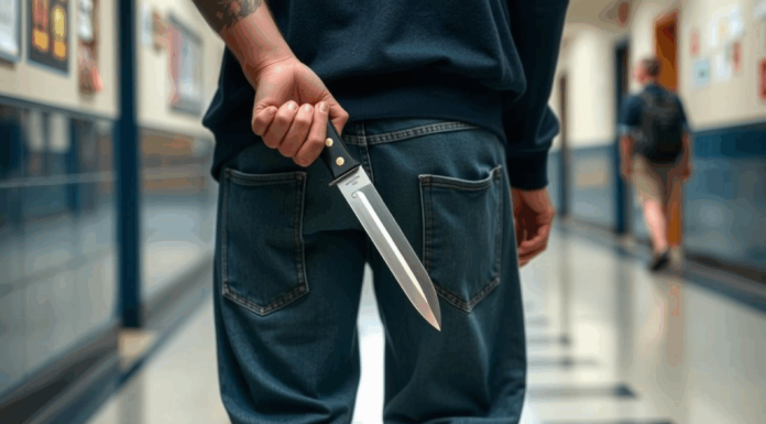 A intrat într-o școală și a înjunghiat un elev de 16 ani / Agresor de 18 ani, reținut de polițiști