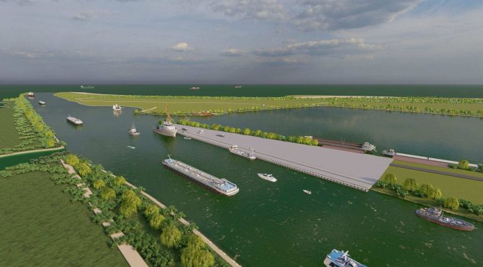 FOTO România modernizează un nou port strategic. Lucrările la portul Sulina, aproape de final