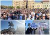 Orădenii au ieșit în stradă pentru a-l susține pe premier: „Bolojan, nu uita, Oradea-i de partea ta”
