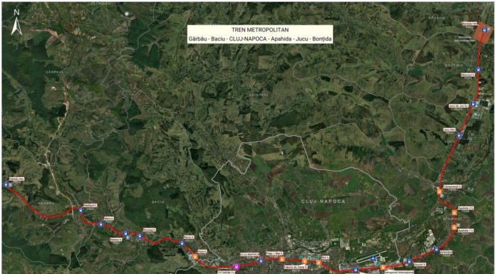 Trenul metropolitan din Cluj prinde contur. Contract semnat pentru amenajarea a 23 de stații