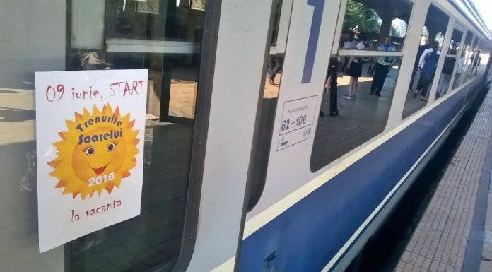 ”Trenurile Soarelui” vor intra în circulaţie începând din 12 iunie