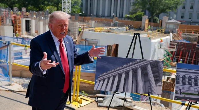 Donald Trump dezvăluie noi detalii despre sala de bal a Casei Albe. Construcția va avea până la 6 etaje sub pământ