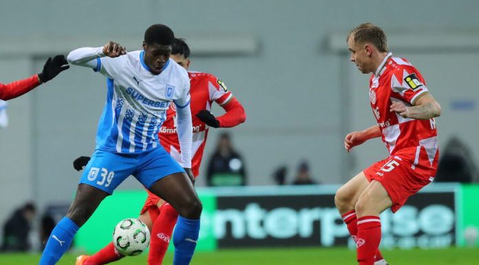 Universitatea Craiova a învins Dinamo cu gol în prelungiri, succes extrem de important în lupta pentru titlu
