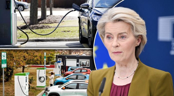Mașinile electrice îi lasă în drum pe comisarii de la Bruxelles. Echipa Ursulei von der Leyen rămâne blocată la încărcat în drum spre Strasbourg. Cu ce vehicul se deplasează președinta CE