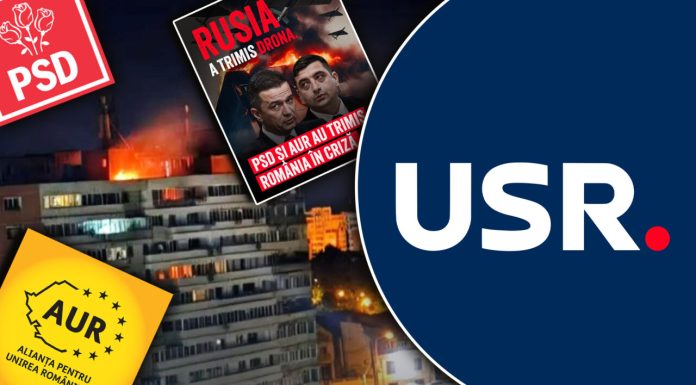USR folosește incidentul de la Galați ca armă politică și dă vina pe PSD și AUR pentru atacul cu drona: Voi ați lăsat România vulenarbilă!