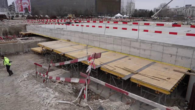 Refacerea Planșeului Unirii avansează mai repede decât se estima. Când vor fi gata lucrările