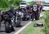 Un șofer a intrat într-un convoi de motocicliști în Timiș. Doi cetățeni maghiari au ajuns la spital