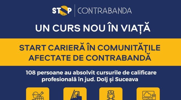COMUNICAT: 108 persoane calificate în prima serie a programului ANOFM – BAT România, dedicat comunităților afectate de contrabandă
