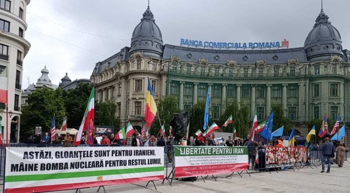 REPORTAJ – Protest al iranienilor din România după spânzurarea unor conaţionali: „Prea multe guverne aleg confortul tăcerii, dar tăcerea le face complice cu crimele din Iran. Sângele nu dispare, dacă întorci privirea” – FOTO