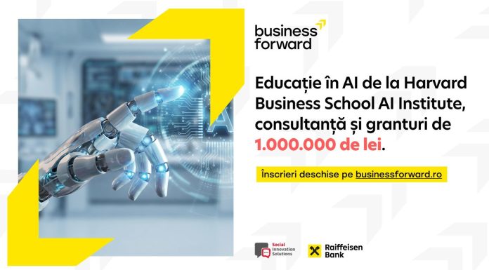 Se deschid înscrierile în Business Forward: educaţie digitală de la Harvard Business School AI Institute, consultanţă şi granturi de până la 1.000.000 de lei pentru IMM-uri