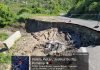 Alunecări de teren şi drumuri afectate în urma ploilor abundente din judeţul Buzău / Mai multe familii, în risc de izolare