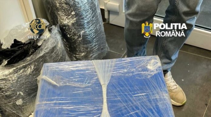 Peste 10 kilograme de canabis și un kilogram de cocaină, aduse din Spania prin curier. Un bărbat a fost arestat