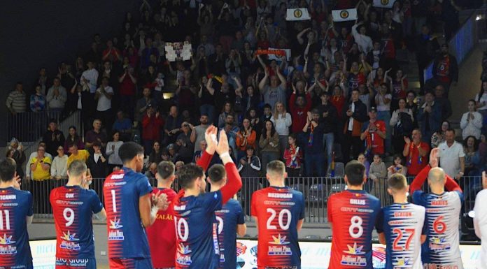 Volei masculin: SCM Zalău – Steaua Bucureşti, scor 3-2, în primul meci al finalei pentru medalia de bronz