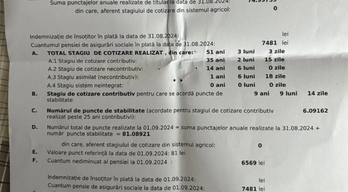 912 lei mai puțin la pensie: Greșeala care îi poate lăsa pe pensionarii din România fără o parte considerabilă din bani