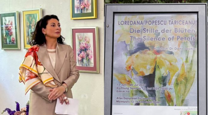 Loredana Popescu Tăriceanu își expune picturile în Germania. Când se va desfășura expoziția „Liniștea Petalelor”