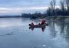 Un bărbat care a vrut să se arunce în Olt a fost salvat în ultima clipă de polițiștii care recuperau un cadavru din apă