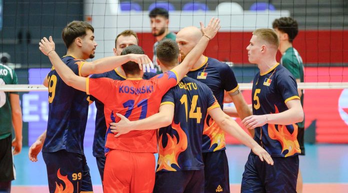 Volei masculin: România – Spania, scor 3-2, în al patrulea meci din European League, la turneul de la Mioveni