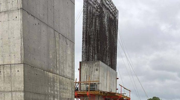 FOTO Șantiere de pe Autostrada A7 Focșani-Bacău, inundate