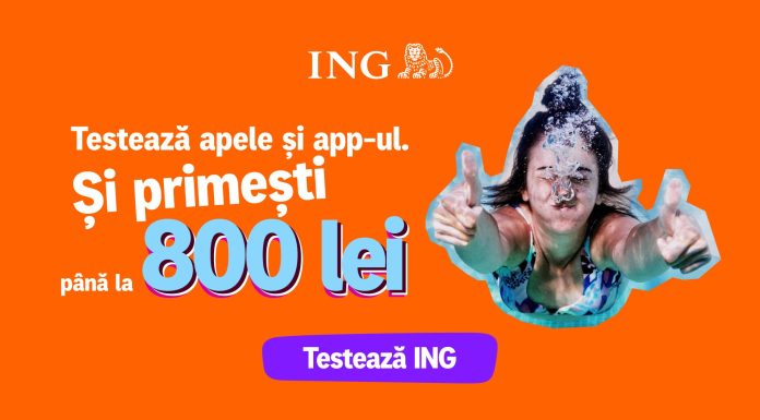 (P) Cum poți câștiga până la 800 lei dacă testezi ING Bank. Cont deschis 100% online, 0 comisioane și curs valutar avantajos
