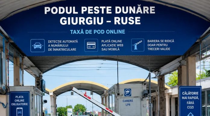 Taxa de pod la Giurgiu-Ruse se va putea plăti electronic începând din această lună. Anunțul făcut de directorul CNAIR