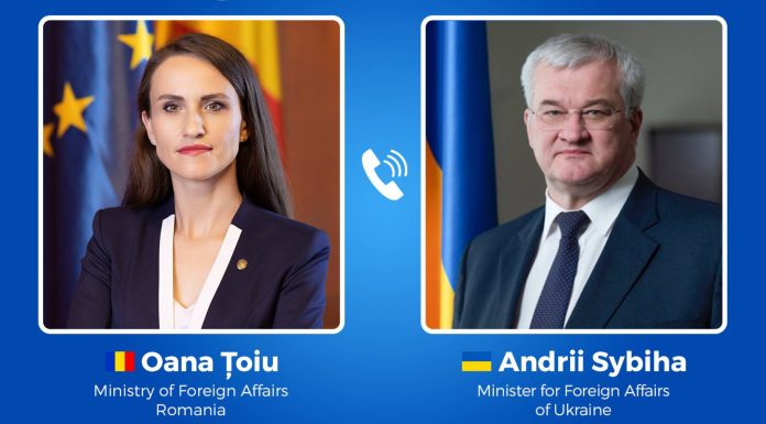 Oana Țoiu a vorbit cu șeful diplomației de la Kiev: „Vecinii şi partenerii strategici construiesc relaţii mai puternice prin dialog”