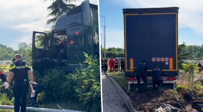 Un șofer orădean a făcut prăpăd în Constanța cu un tir înmatriculat în Ucraina. Ca prin minune, nu au existat victime