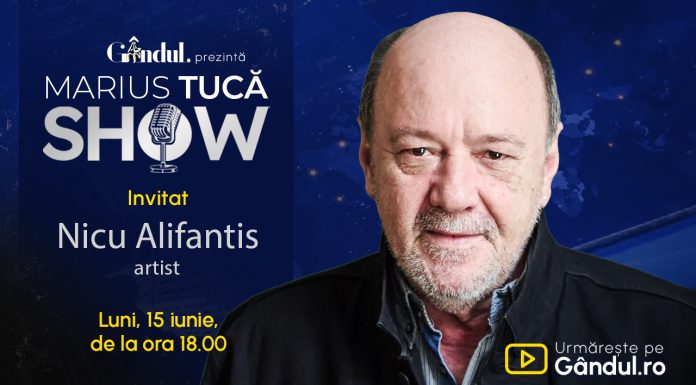 Marius Tucă Show începe luni, 15 iunie, de la ora 18.00, pe Gândul. Invitat: Nicu Alifantis