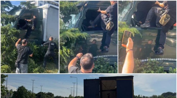 Șeful Poliției Locale Constanța justifică intervenția brutală asupra șoferului TIR-ului care a scăpat de sub control la Constanța