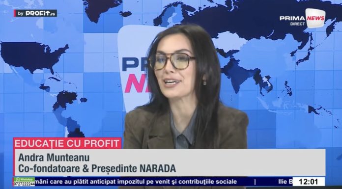 VIDEO Copilul nu mai este receptacul pasiv. Andra Munteanu, co-fondatoare Narada: Pentru generația Alpha avem nevoie de ceea ce se numește Learning 3.0 – Profit.ro Live TV Educație cu Profit