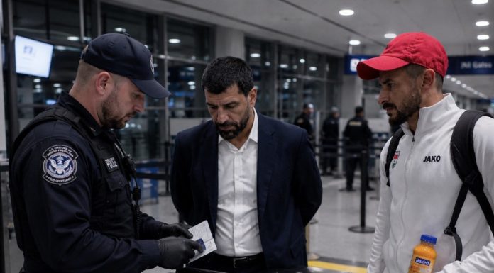 Cupa Mondială: Atacantul irakian Aymen Hussein, interogat timp de câteva ore la aeroportul din Chicago, la sosirea în SUA