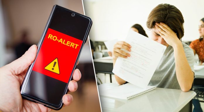 Un elev din Valea Jiului a fost eliminat de la Bacalaureat după ce a primit pe telefon o avertizare RO-Alert